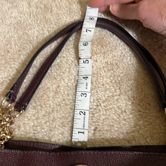 Burgundy Coach purse with matching long wallet - Picture 6 of 17